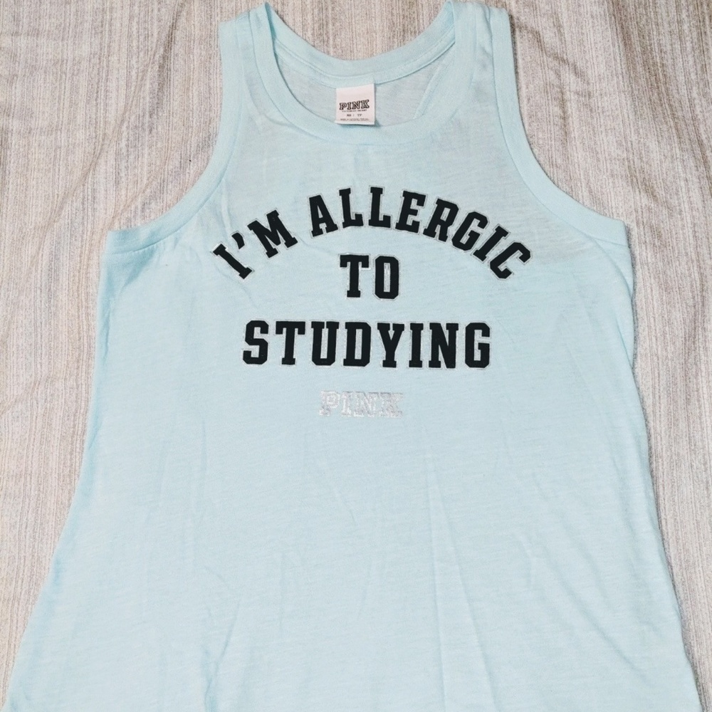 PINK "Allergic to Studying" Tank